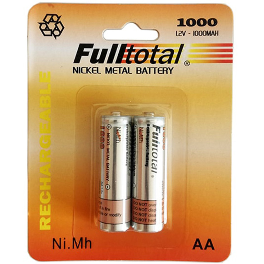 Pila AA Recargable Fulltotal Ni.Mh 1000Mah Max x2